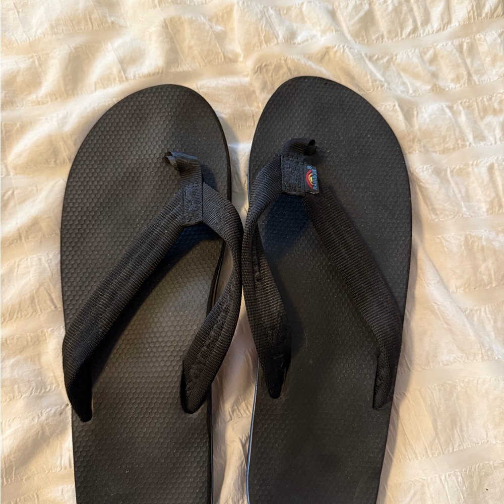 Rainbow Black Women's Sandals